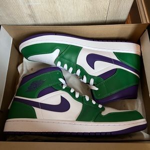 Air Jordan Mid 1 Size 12 (Hulk edition)